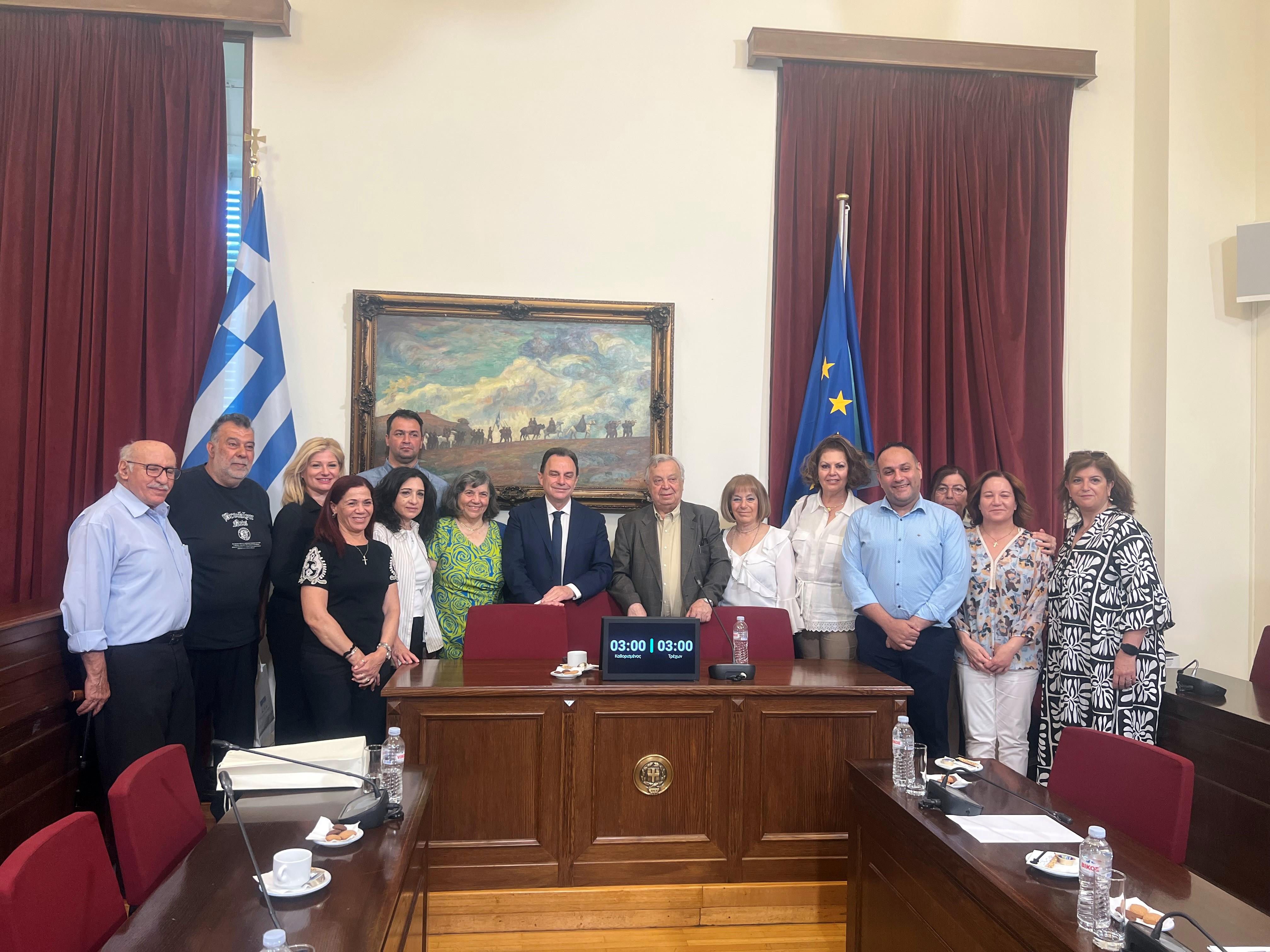 Επίσκεψη αντιπροσωπείας του κατεχόμενου Δήμου Ακανθούς της Κύπρου στη Βουλή των Ελλήνων