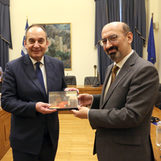 Συνάντηση του Α΄ Αντιπροέδρου της Βουλής κ. Ιωάννη Πλακιωτάκη με τον Πρέσβη της Δημοκρατίας της Αρμενίας στην Αθήνα, κ. Tigran Mkrtchyan 