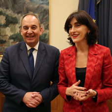 Συνάντηση του Α΄ Αντιπροέδρου και Προέδρου της Επιτροπής Ευρωπαϊκών Υποθέσεων της Βουλής των Ελλήνων με την Πρόεδρο της Επιτροπής Ευρωπαϊκής Ολοκλήρωσης της Γεωργίας