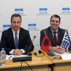 Σειρά επαφών του Προέδρου της Βουλής της Δημοκρατίας της Αλβανίας με εκπροσώπους του Ελληνικού Κοινοβουλίου