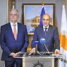 Meeting of the President of the Hellenic Parliament with the political leadership of the Republic of Cyprus and the Archbishop of Cyprus