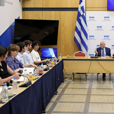 Συνάντηση πρώην Πρωθυπουργού, Γραμματέα της ΚΟΦ Ελλάδας ΗΠΑ με φοιτητές και ακαδημαϊκούς του Πανεπιστημίου  Georgia Institute of Technology 