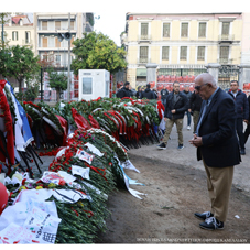 Κατάθεση στεφάνου από τον Πρόεδρο της Βουλής των Ελλήνων για την 52η επέτειο από την εξέγερση του Πολυτεχνείου     