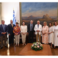 President of Parliament Nikitas Kaklamanis meets with new PADEE-WHIA Governing Board