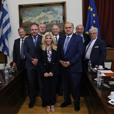 Συνάντηση του Προέδρου και του Α’ Αντιπροέδρου της Επιτροπής Ελληνισμού της Διασποράς της Βουλής των Ελλήνων με αντιπροσωπεία του AHI