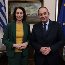   Επίσκεψη της Αντιπροέδρου του Ευρωπαϊκού Κοινοβουλίου κ. Katarina Barley στη Βουλή των Ελλήνων