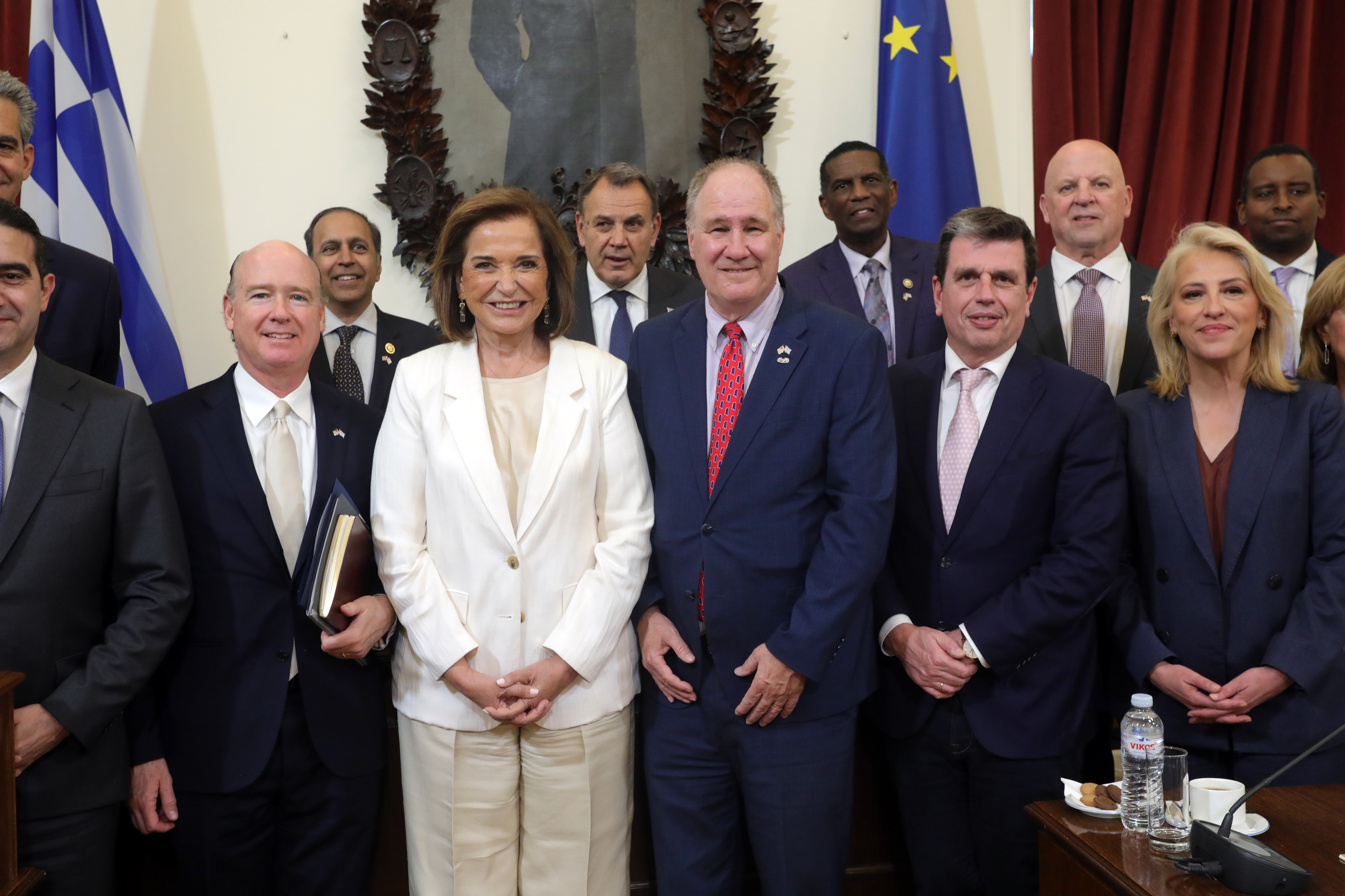 Συνάντηση  της Επιτροπής Εθνικής Άμυνας και Εξωτερικών Υποθέσεων της Βουλής με αντιπροσωπεία του Κογκρέσου ΗΠΑ