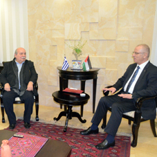 le Pr&#233;sident du Parlement Hell&#233;nique a visit&#233; les territoires palestiniens 