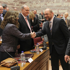 Παρέμβαση της Ροδούλας Ζήση κατά την επίσκεψη του Προέδρου του Ευρωπαϊκού Κοινοβουλίου  κ. Martin Schultz