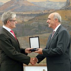 Meeting of the Speaker of the Hellenic Parliament, Mr. Evangelos Meimarakis with the President of the Parliament of Denmark, Mr. Mogens Lykketoft