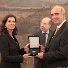 Meeting of the Speaker of the Hellenic Parliament, Mr. Vangelis Meimarakis with the Speaker of the House of Representatives of Italy, Ms Laura Boldrini
