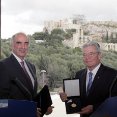 Επίσημο γεύμα προς τιμήν του Προέδρου της Ομοσπονδιακής Δημοκρατίας της Γερμανίας κ. Joakim Gauck παρέθεσε ο Πρόεδρος της Βουλής κ. Ευάγγελος Μεϊμαράκης  