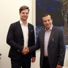 Συνάντηση του Α΄ Αντιπροέδρου της Βουλής με τον Πρόεδρο της Επιτροπής Ευρωπαϊκών Υποθέσεων του Κοινοβουλίου της Εσθονίας