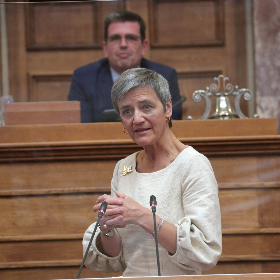 La Commission des affaires europ&#233;ennes et la Commission de la production et du commerce ont &#233;t&#233; inform&#233;es par Margrethe Vestager, vice-pr&#233;sidente ex&#233;cutive de la Commission europ&#233;enne 