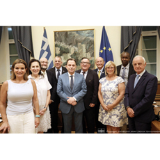 Επίσκεψη της Παγκόσμιας Διακοινοβουλευτικής Ένωσης Ελληνισμού  στη Βουλή των Ελλήνων