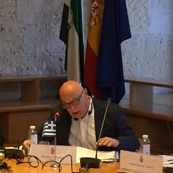 Meeting of the Chairmen of the Committees of Defence and Foreign Affairs of the Parliaments of the South of the EU in Granada.