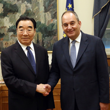 Meeting of 1st Vice-President of Hellenic Parliament with China Economic and Social Council delegation