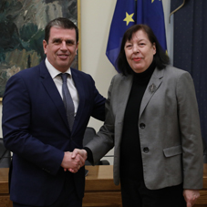 Συνάντηση του Αντιπροέδρου της Διαρκούς Επιτροπής Εθνικής Άμυνας και Εξωτερικών Υποθέσεων με την  Ειδική Εκπρόσωπο του Γενικού Γραμματέα των Ηνωμένων Εθνών  για τα Παιδιά και τις Ένοπλες Συγκρούσεις