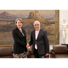 Συνάντηση του Προέδρου Βουλής των Ελλήνων με την Πρέσβυ της Δημοκρατίας της Εσθονίας