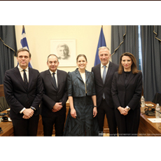 Επίσκεψη της υπουργού Ευρωπαϊκών Υποθέσεων της Δανίας, στη Βουλή των Ελλήνων