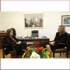 Συνάντηση της Προέδρου της Επιτροπής Εθνικής Άμυνας και Εξωτερικών Υποθέσεων της Βουλής των Ελλήνων με την Πρέσβη της Ολλανδίας