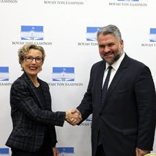 Συνάντηση του Προέδρου της Κοινοβουλευτικής Ομάδας Φιλίας Ελλάδας-Νορβηγίας με την Πρέσβη της Νορβηγίας στην Αθήνα 