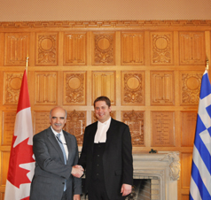 A positive climate for Greece at the meetings with the President of the Hellenic Parliament in the Canadian capital