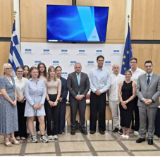 Συνάντηση Προέδρου Επιτροπής Ελληνισμού της Διασποράς κ. Φ. Φόρτωμα και μέλους Επιτροπής Δημόσιας Διοίκησης, Δημόσιας Τάξης και Δικαιοσύνης κ. Λ. Κτιστάκη με Γερμανούς σπουδαστές δημόσιας διοίκησης