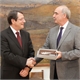 Meeting of the President of the Hellenic Parliament, Mr Evangelos Meimarakis with the candidate President of the Republic of Cyprus, Mr. N. Anastasiadis