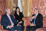Με τον Πρόεδρο της Γερουσίας Pietro Grasso