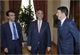 Με τον Πρωθυπουργό της Ιταλίας Matteo Renzi